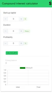 Compound interest calculator screenshot 0