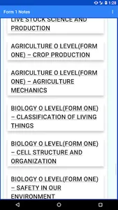 Form 1 notes : all subjects screenshot 0