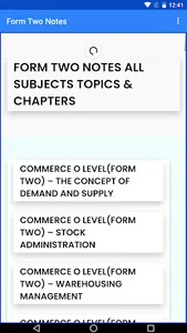 Form 2 notes, All subjects screenshot 0