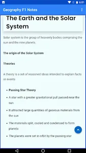Geography Form 1 notes screenshot 1