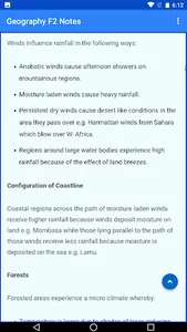 Geography form 2 notes screenshot 6