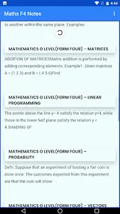 Mathematics form 1 to 4 notes screenshot 0