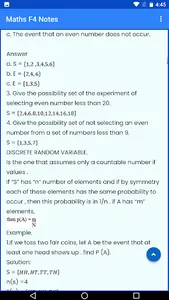 Mathematics form 1 to 4 notes screenshot 4
