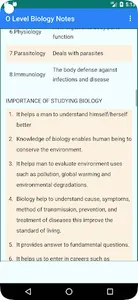 Biology O Level Notes screenshot 1