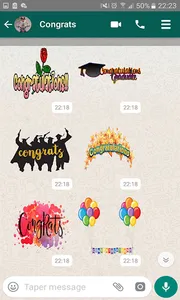 Congrats Stickers For Whatsapp screenshot 1