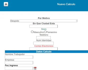 Prestaciones de Trabajo HND screenshot 1