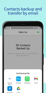 Phone Contacts Backup App screenshot 1