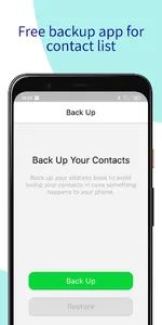 Phone Contacts Backup App screenshot 2