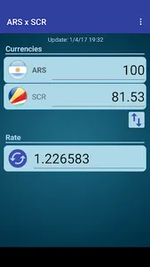 Arg. Peso x Seychelles Rupee screenshot 0