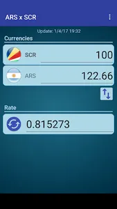 Arg. Peso x Seychelles Rupee screenshot 1