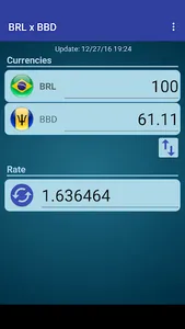 Brazil Real x Barbadian Dollar screenshot 0