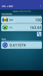 Brazil Real x Barbadian Dollar screenshot 1