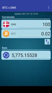 Bitcoin x Danish Krone screenshot 1