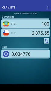 Chile Peso x Ethiopian Birr screenshot 1