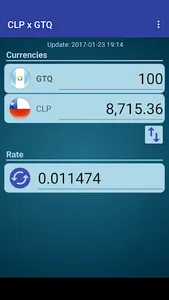 Chile Peso x Guatemala Quetzal screenshot 1