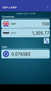 British Pound x Botswanan Pula screenshot 0