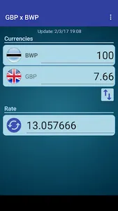 British Pound x Botswanan Pula screenshot 1
