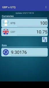 Pound GBP x Guatemalan Quetzal screenshot 1