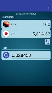 Japan Yen Papua N. Guinea Kina screenshot 1