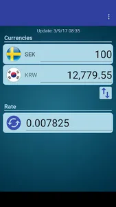 S Korea Won x Swedish Krona screenshot 1