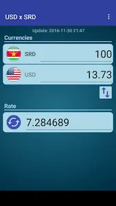 US Dollar to Surinamese Dollar screenshot 1