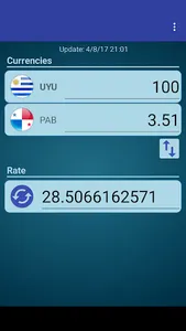 UYU Peso x Panamanian Balboa screenshot 0