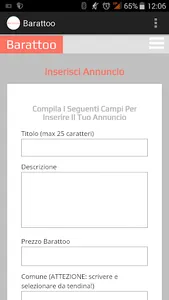Baratto screenshot 1