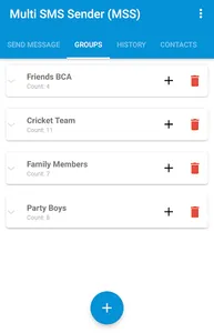 Multi SMS Sender (MSS) screenshot 2