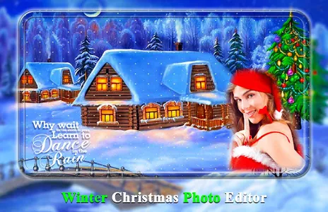 Winter Christmas Photo Editor  screenshot 1