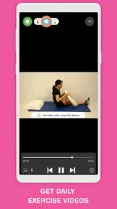 ACL knee rehab video therapy screenshot 11