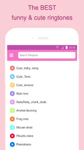 Cute Ringtone - Ringtones App screenshot 2