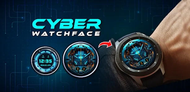 Cyber Sci-Fi Watchfaces screenshot 1