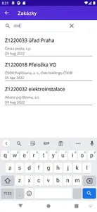 Aplex zakázky screenshot 1