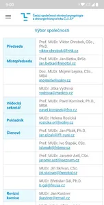 Česká ORL společnost screenshot 2