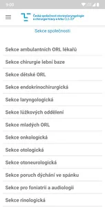 Česká ORL společnost screenshot 3