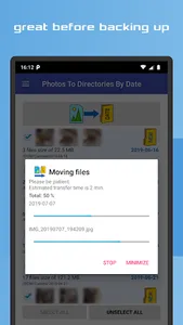 Photos To Directories By Date screenshot 4