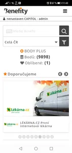 Benefity screenshot 2