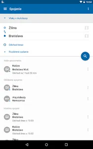 Cestovné poriadky CP screenshot 8
