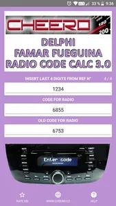 RADIO CODE for DELPHI FAMAR screenshot 0