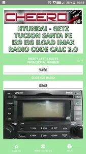 RADIO CODE for HYUNDAI SANTAFE screenshot 11