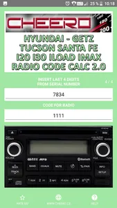 RADIO CODE for HYUNDAI SANTAFE screenshot 13