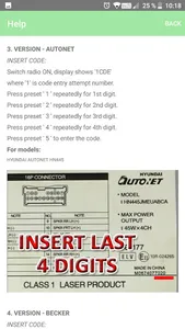 RADIO CODE for HYUNDAI SANTAFE screenshot 14