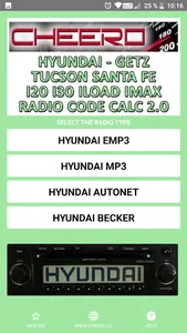 RADIO CODE for HYUNDAI SANTAFE screenshot 16