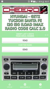 RADIO CODE for HYUNDAI SANTAFE screenshot 17