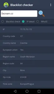 IP blacklist checker - control screenshot 2