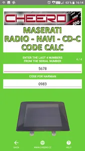 RADIO CODE for MASERATI screenshot 11