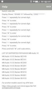 RADIO CODE for AUDIO 10 CC screenshot 14