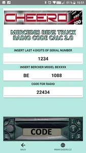 RADIO CODE for MERCEDES TRUCK screenshot 11