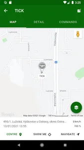 TICK tracker screenshot 1