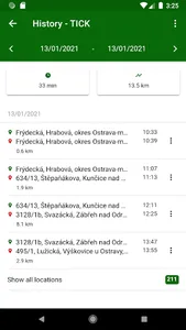 TICK tracker screenshot 2